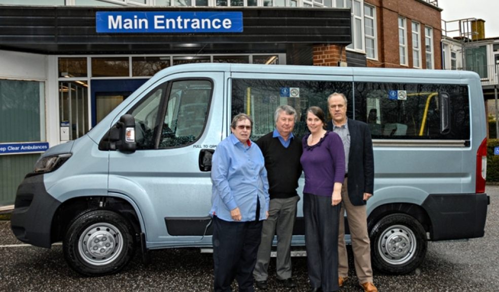 From left to right: Jill Elson, Chairman of the EDCTG; Cllr Steve Hall who persuaded all the parishes to support the grant bid when he was Mayor of Budleigh Salterton, Melanie Mock one of the co-ordinators from EDCTG and Cllr Ray Bloxham EDDC Chairman of the Parishes Together Fund.
