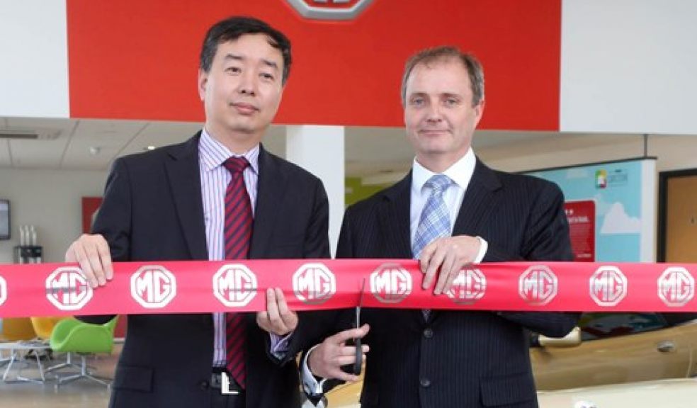 William Wang managing director from MG and Hendy Group managing director Paul Hendy