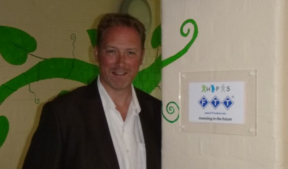James Clifford-Davies, FTT owner with his plaque