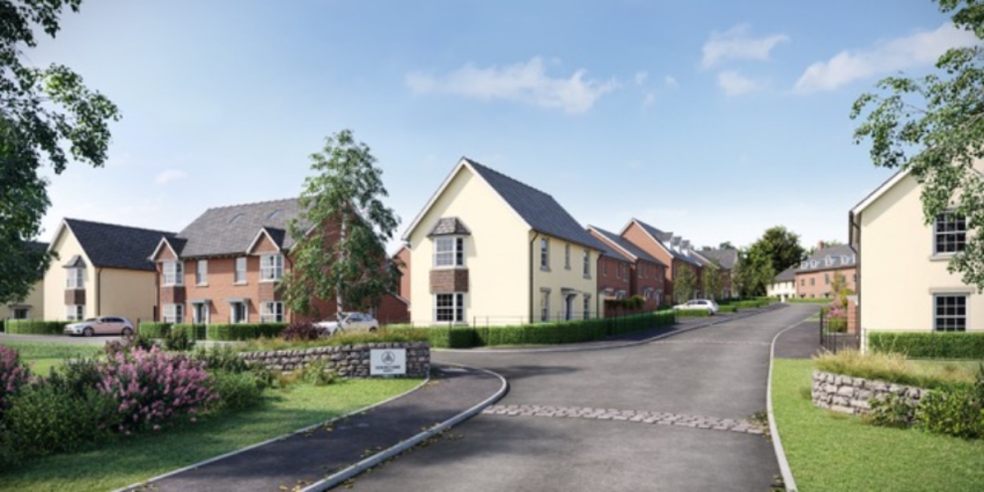 Photo caption: A CGI of the new homes at Willow Grange, Exeter, where work is now underway