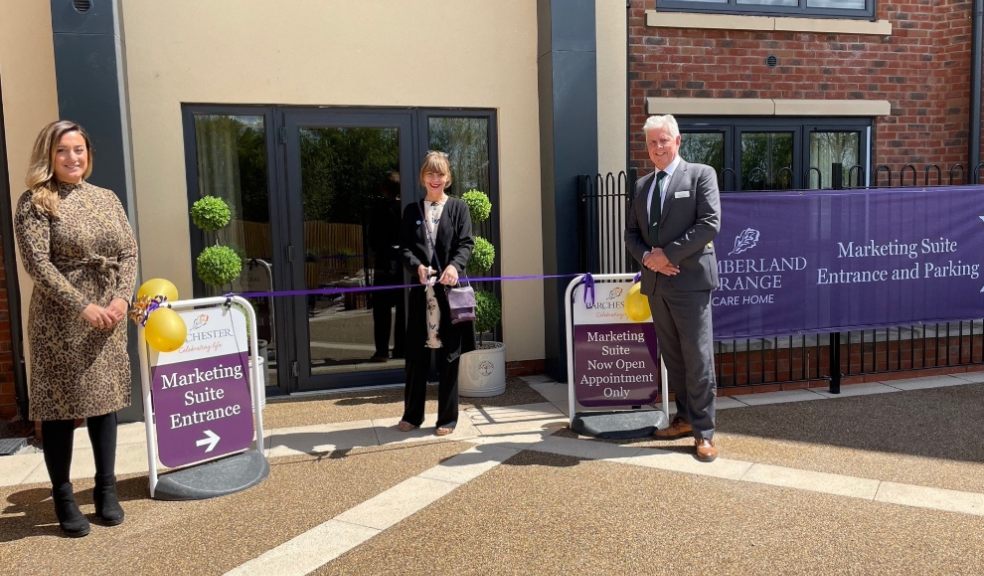L-R: Hannah Jenner - Home Sales Advisor, Gina Awad – Founder and Leader of the Exeter Dementia Action Alliance, John Bayliss – Senior Manager. Cumberland Grange, Barchester Healthcare, Exeter