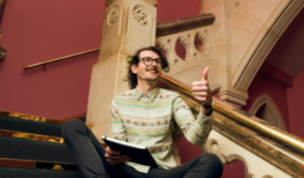 Artist Adam Garratt is captured in his happy place by iconic photographer Tom Oldham.