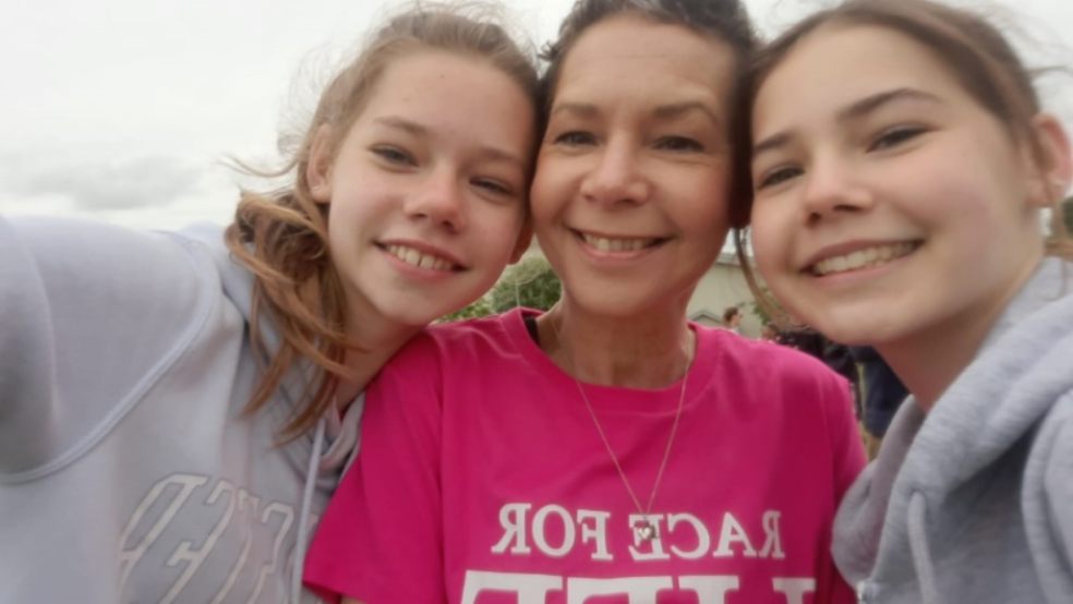 Cancer survivor Jennifer Dove marks her 50th birthday on Mothering Sunday March 19th, She is urging everyone to sign up to Cancer Research UK’s Race for Life in Devon and raise money for life-saving research.