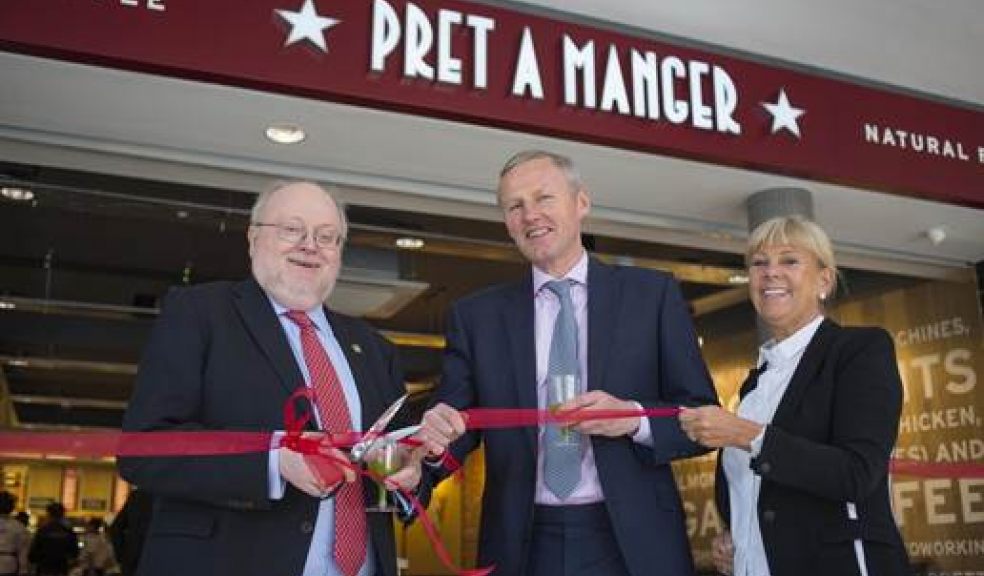 University’s Vice Chancellor officially opens new shop with Pret’s Chief Executive