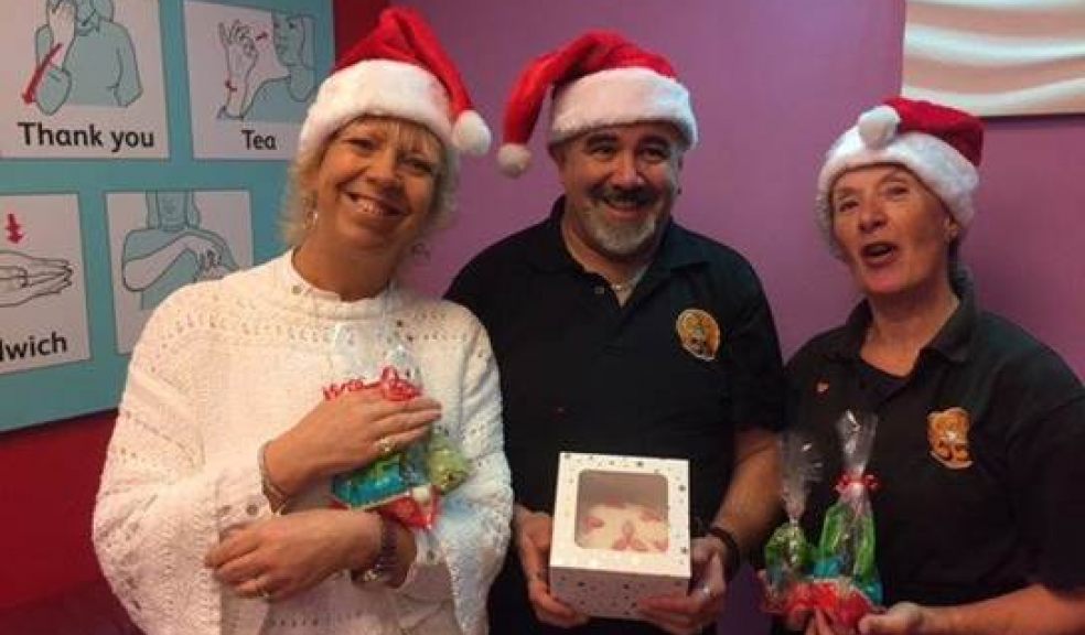 Pictured left to right: Jane Tucker, Café 55 Manager, Terry Ralph, Café 55 Co-ordinator and Daliah Ley Sense volunteer