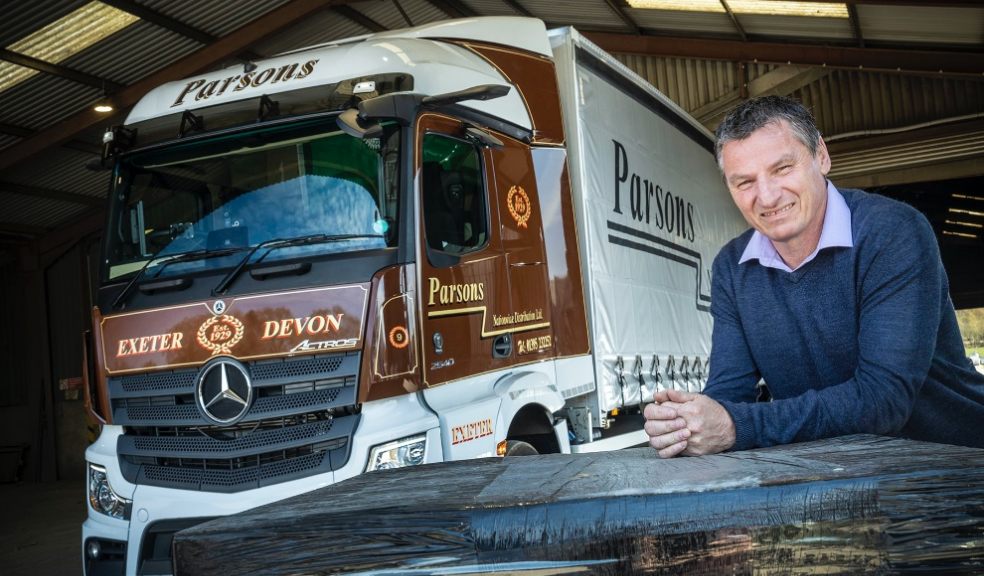 Opening a new chapter: Transport Manager Paul Collin, with the first Mercedes-Benz rigid vehicle to wear the familiar colours of Parsons Nationwide Distribution Parsons Nationwide Distribution chooses Mercedes-Benz rigids from City West