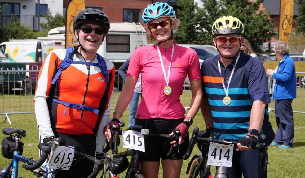 Finishers at the FORCE Cancer Charity Nello bike ride