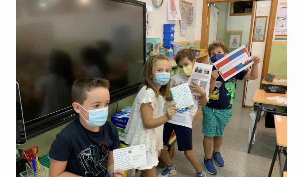 Some of Mr Ruiz Cano's children in Spain working on Erasmus