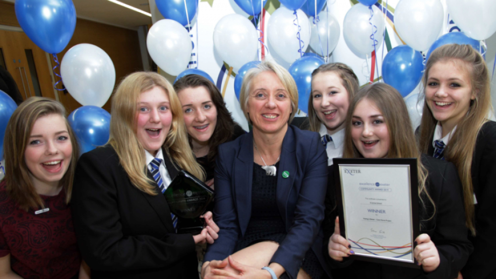 Community Award winners with polar explorer Ann Daniels