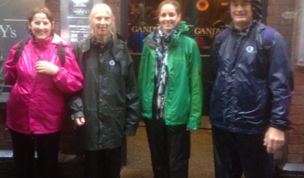 Citizens Advice Exeter Legal Walk team (left to right) Karen Devaraj, Jude Robinson, Anna Coltman, Dennis Mardon