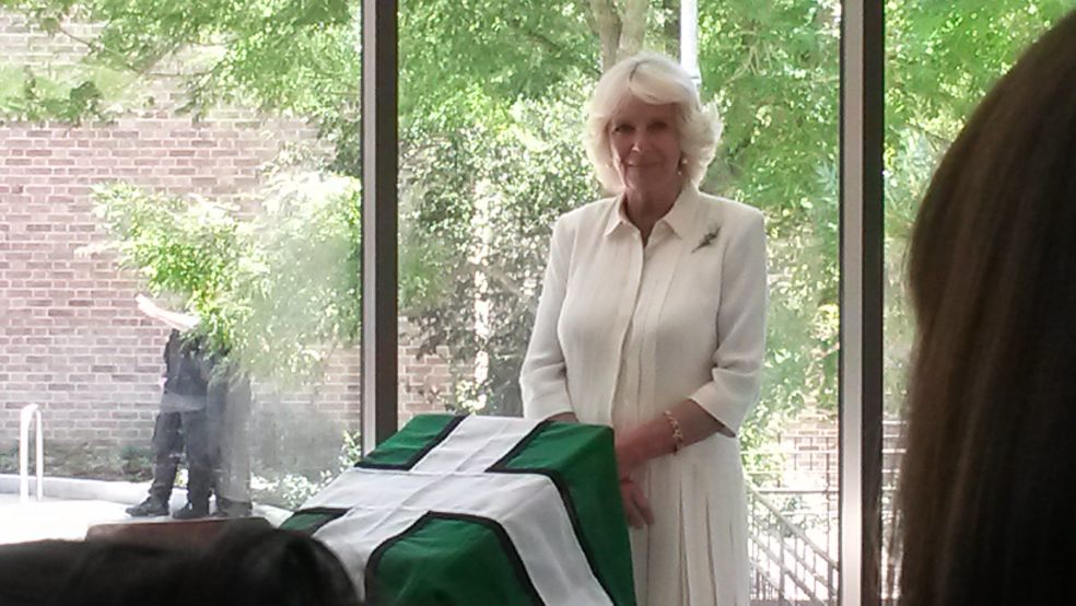 The Duchess of Cornwall officially opens Exeter Library