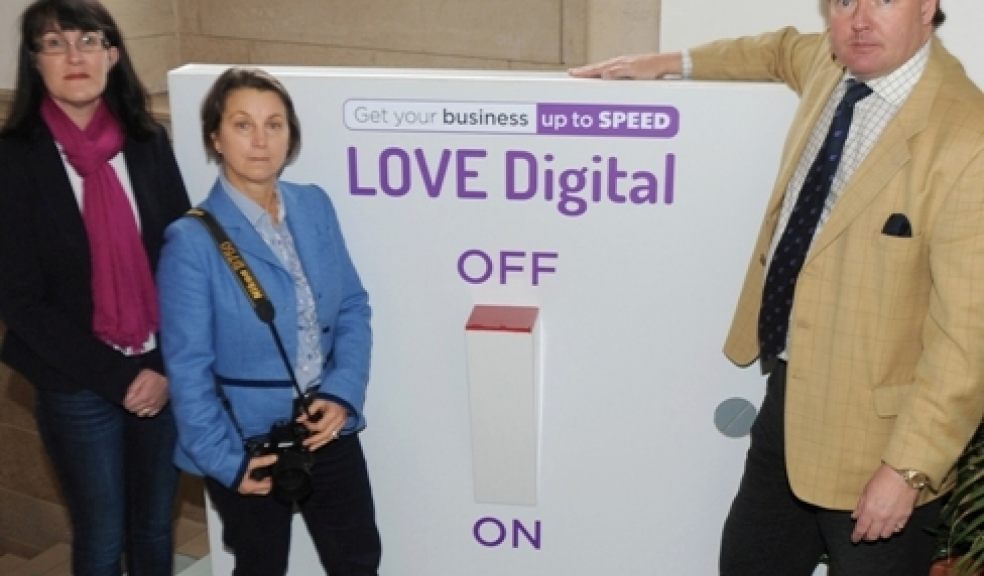 Cllr Andrew Leadbetter is joined by local businesswomen Claire Bragg (left) and Anita Corbin to urge women-led businesses in the Devon and Somerset to think more digital for greater success.