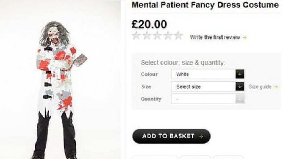 Supermarkets withdraw "staggeringly offensive" costumes after outcry over mental health insensitivity