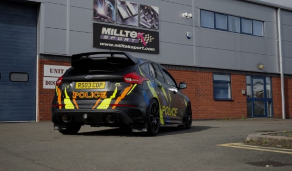 Ford Focus RS Police Car at Milltek Sport Advanced Manufacturing Facility