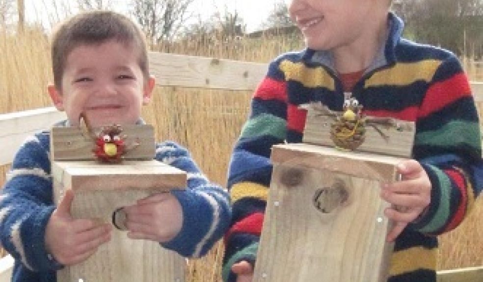 Our picture shows Sam(4) and Jake (6) with their bird boxes.