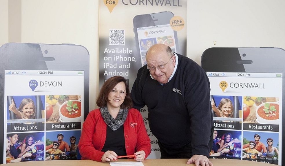 Tina Seymour, Managing Director of Seymac Distribution, Redruth, and Geoffrey Roach, Managing Director of Westward M. S. Ltd, South Brent