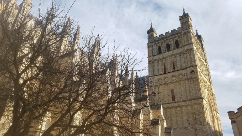 Exeter Cathedral is a great place to visit on a rainy day.