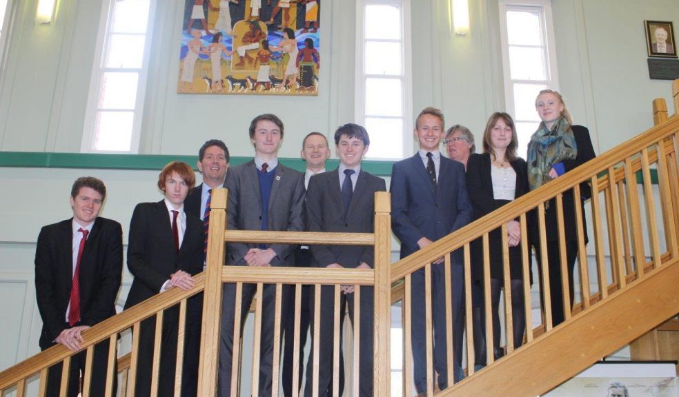 The successful pupils are pictured with Oxbridge co-ordinators Mr Hughes, Dr Wilson and Miss Hodgetts in the school library.