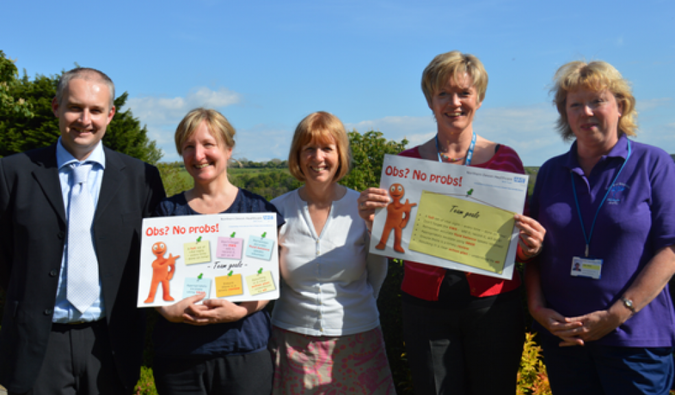 Members of the Trust’s patient safety, resuscitation and workforce development teams celebrate their shortlisting for the Patient Safety and Care Awards. They are (from left) Darryn Allcorn (interim director of workforce and organisational development), Karen Fasey (patient safety officer), Michelle Cobby (resuscitation services manager), Sarah James (head of quality and quality) and Sally James (clinical development facilitator).