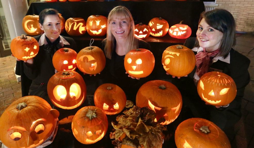 L-R: Alyson Bateman, Fiona Darde and Melle Baynham at the Southgate Mercure Exeter want you to get carving for charity.
