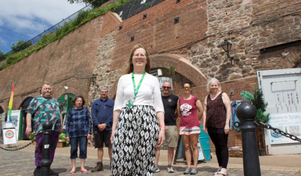 Cllr Ruth Williams (centre), Lead Councillor for City Management, with local traders.