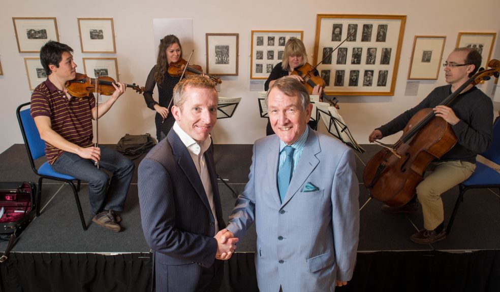 Dougie Scarfe, CEO of the Bournemouth Symphony Orchestra and Derek Phillips, Vice President of the Exeter Chamber of Commerce