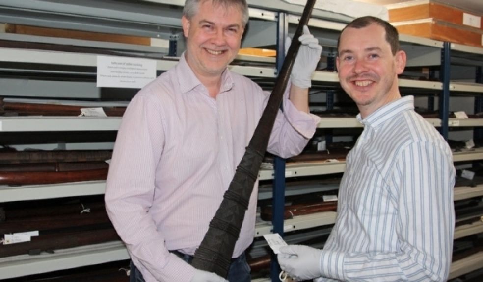 enior Collections Officer Dr Julien Parsons and Curator of Ethnography Tony Eccles review artefacts from the Pacific collections in the Ethnography store