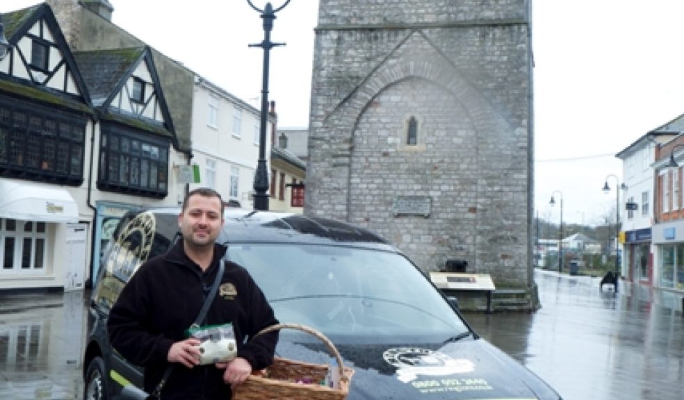 James Lamkin on his new Ringtons rounds in Newton Abbot