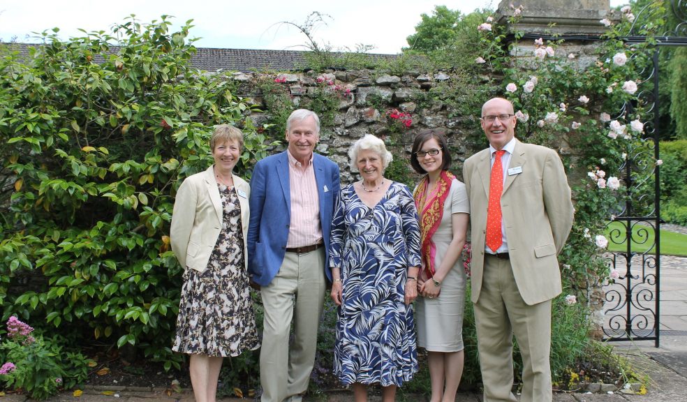 Sue Sutherland – Hospiscare Trustee/ Jan-Eric Österlund – owner of Knightstone Manor/ Baroness Butler-Sloss – Hospiscare Vice President / Kelly Harkins – Associate Investment Manager – Brewin Dolphin Exeter / Geoff Pringle – Hospiscare Trustee
