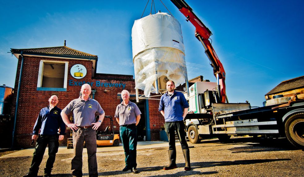 The Exeter Brewery Team - Jon Knox, Alan Collyer, Jeremy Kivell and Jake Williams. Photo: Martin Witham