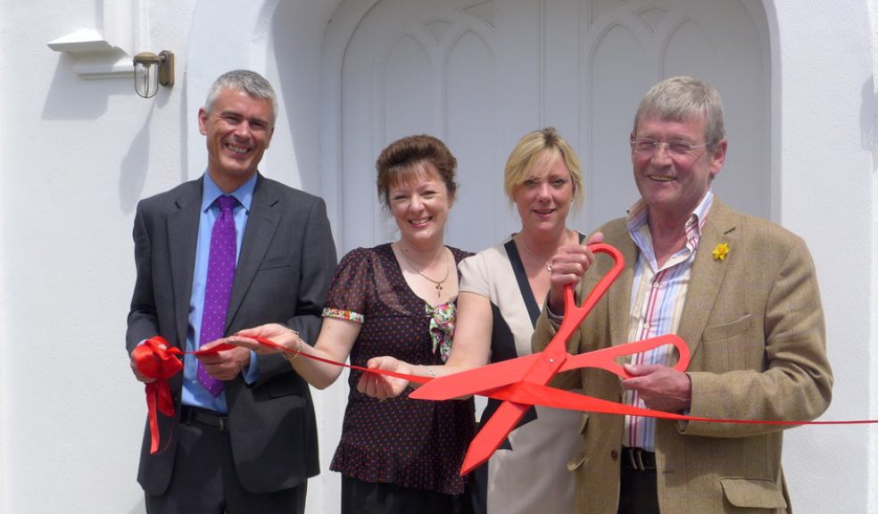 James Bettsworth – C G Fry & Son sales team/ Caroline Hill – Head of Sales & Marketing C G Fry & Son / Karen Spiller - C G Fry & Son sales team and Cllr Paul Diviani, Leader of East Devon District Council.