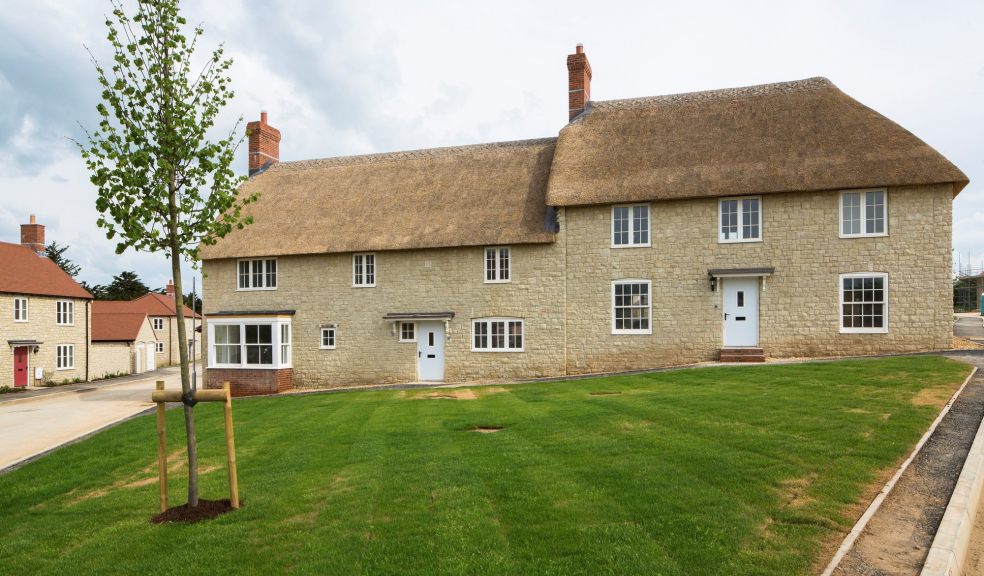 One of the new eco-friendly thatched houses at Wyndham Place