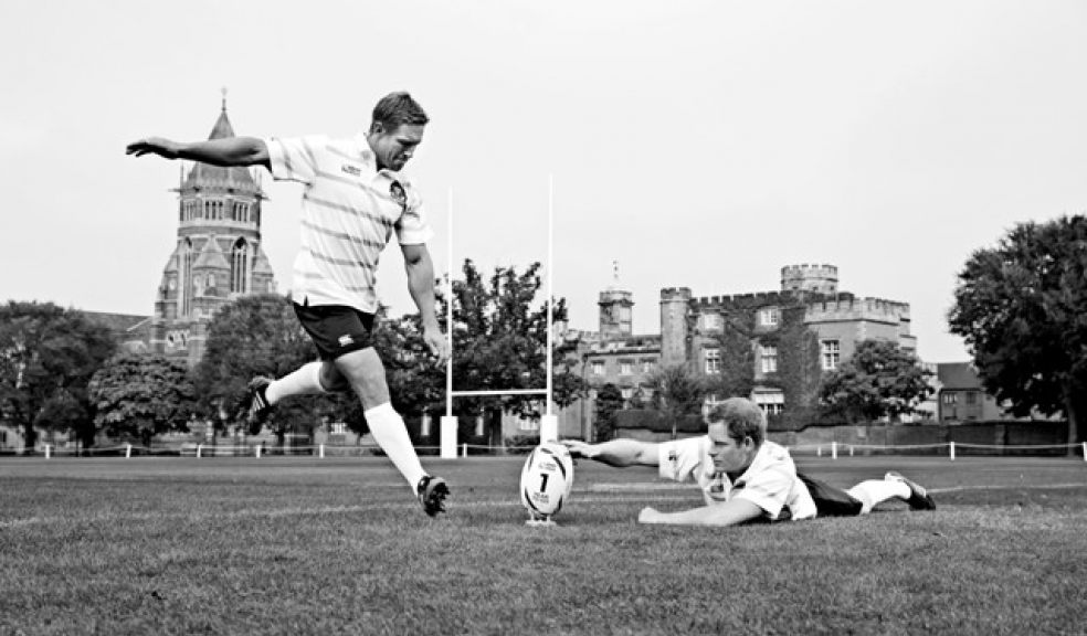 rince Harry and Rugby World Cup 2003 winner and England 2015 Ambassador Jonny Wilkinson