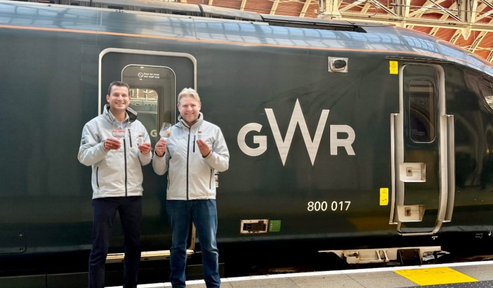 Howard Davies and Angus Lugsdin, Co-Founders and Directors of Salcombe Distilling Co. with the new aluminium miniatures.