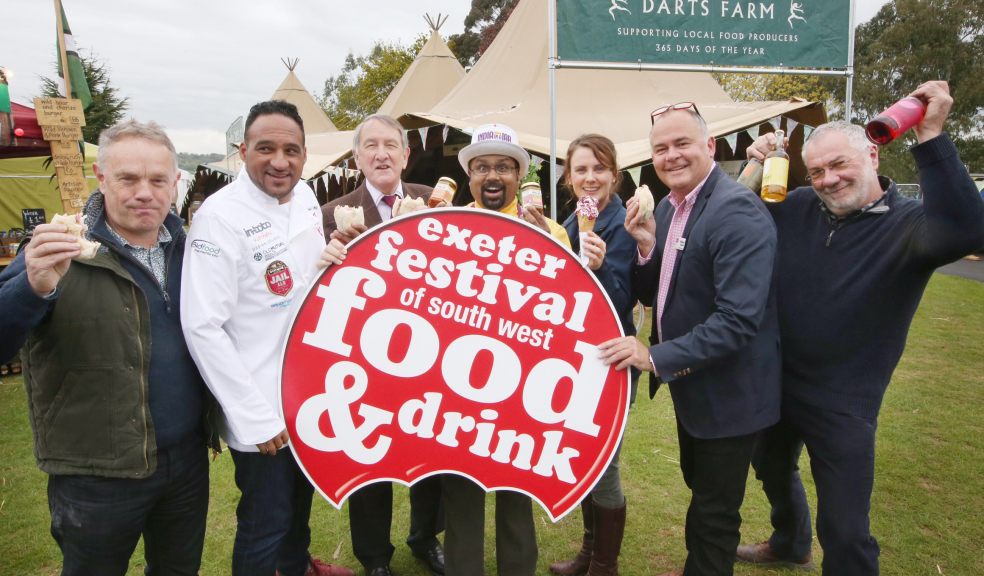 Robert Camp, Michael Caines MBE, Derek Phillips, Colin Pereira; India in a Jar, Otter Valley Dairy Ice Cream, Aschcombe Cider, Richard Marsh.