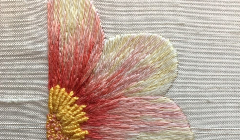 Silk shaded embroidery