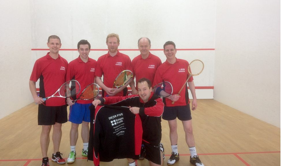 Players, left to right. Steve Webber (Capt), Pete Knox, Richard Speedy (co-sponsor), Dave Black, Tom Freeland (co-sponsor), Simon Ramsay (bottom).