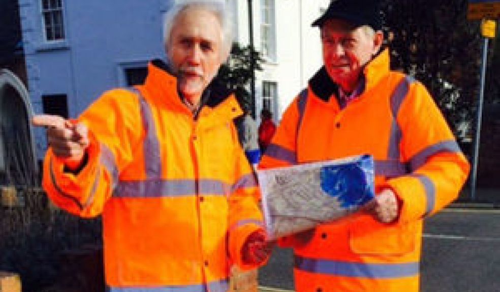 Dave Hubbard, left, and Mike Walling of the St Thomas Community Emergency Group.