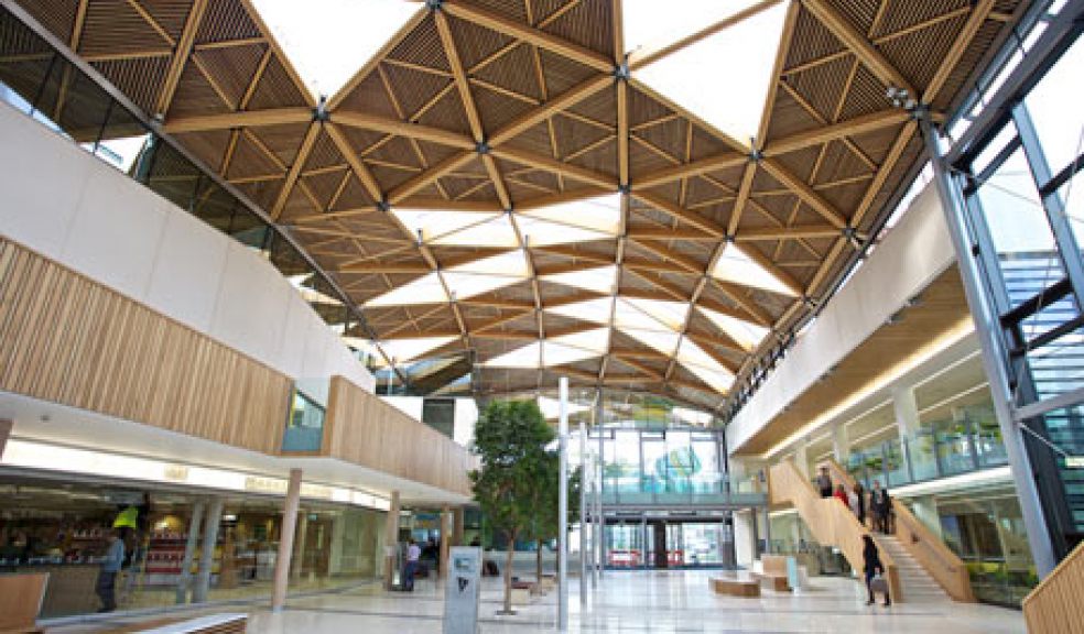 Inside the forum building. courtesy of University of Exeter