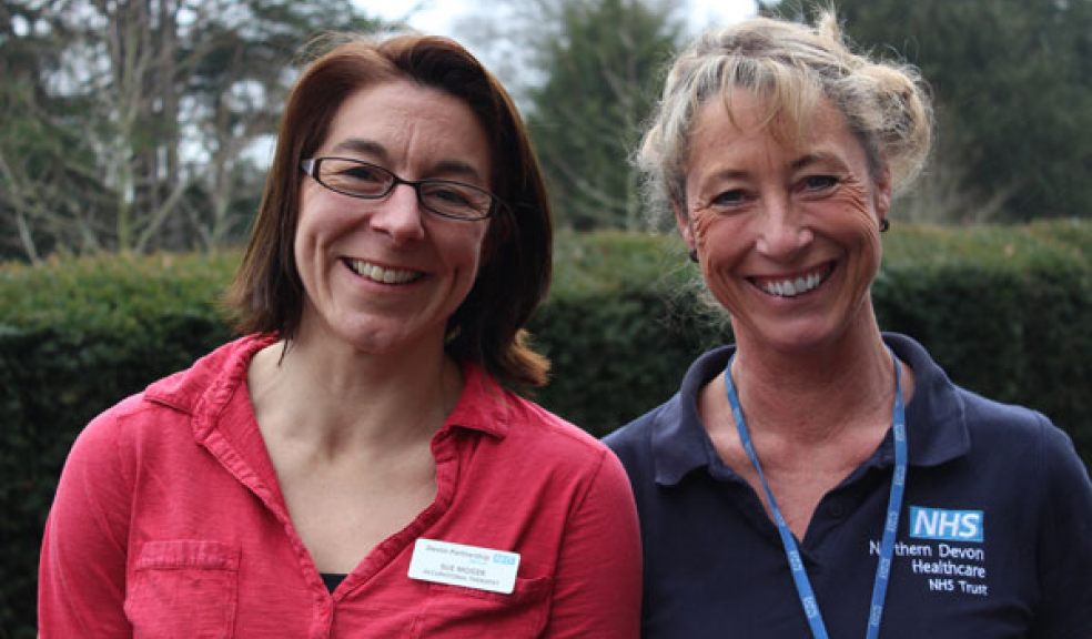 Sue Moger (left), occupational therapist at the Russell Clinic, and Sarah Leggatt, stop smoking assistant practitioner for Health Promotion Devon, have been working together on the project.
