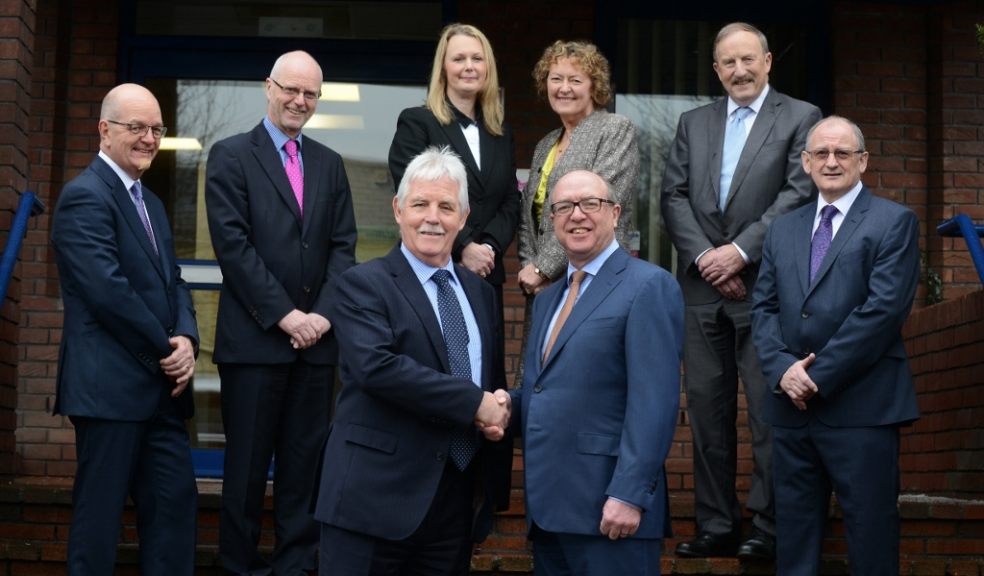 Partners from Thomas Westcott and Parkhurst Hill celebrate their firms' merger