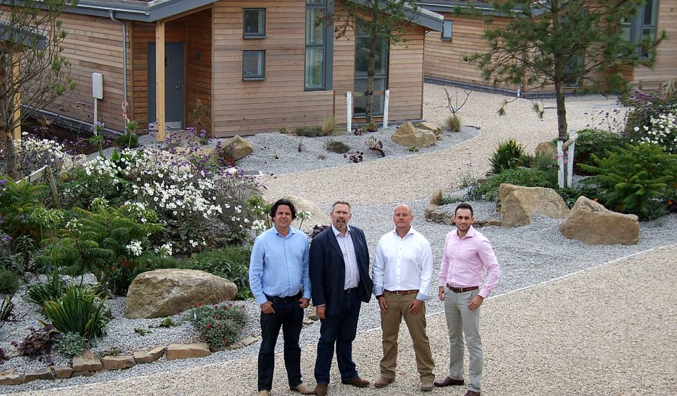 Left to right: Andrew Clark, Managing Director, CC Leisure Concepts – the Truro-based development company behind Una St Ives; Stewart Black, Business Development Director at Blue Chip Holidays; Damian Sargent, Operations Consultant to Escape UK Ltd; Sam Wrigglesworth, Head of Product Development at Blue Chip Holidays.