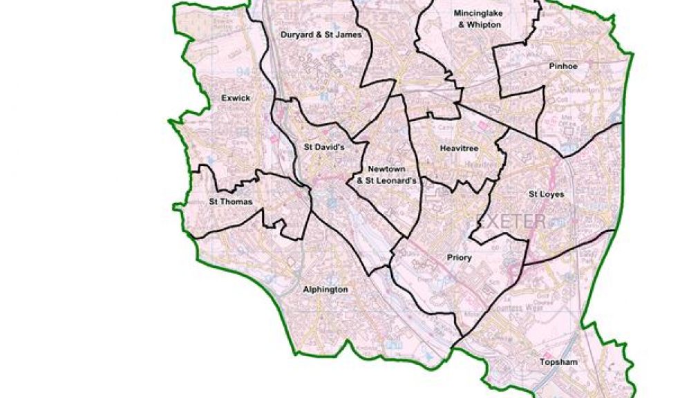St Leonards Exeter Map Electoral Arrangements Finalised For Exeter City Council | The Exeter Daily