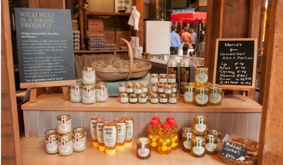 Honey, free-range eggs, rapeseed oil and granola cookies; a small selection of the produce available at the newly launched Wild Beef West Country Farm Shop