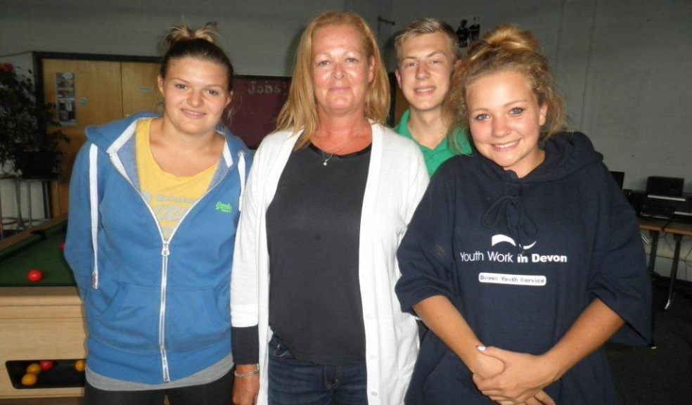 Picture shows from left to right Beth Ricketts, Mel Hartley from St Petrocks, Kieran Curtis, Paige Wonnacott