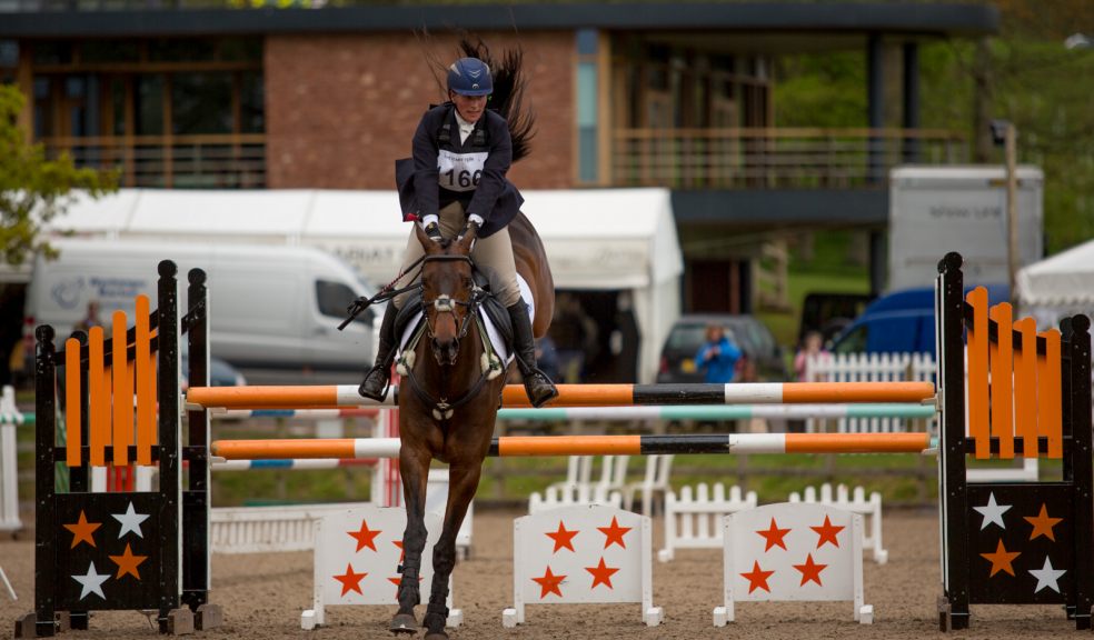 Zara Phillips showjumping on CG Master Lux