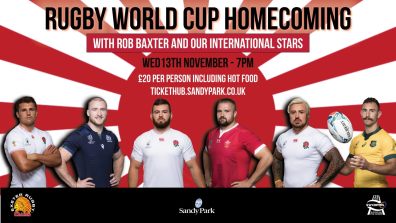 Rugby World cup homecoming