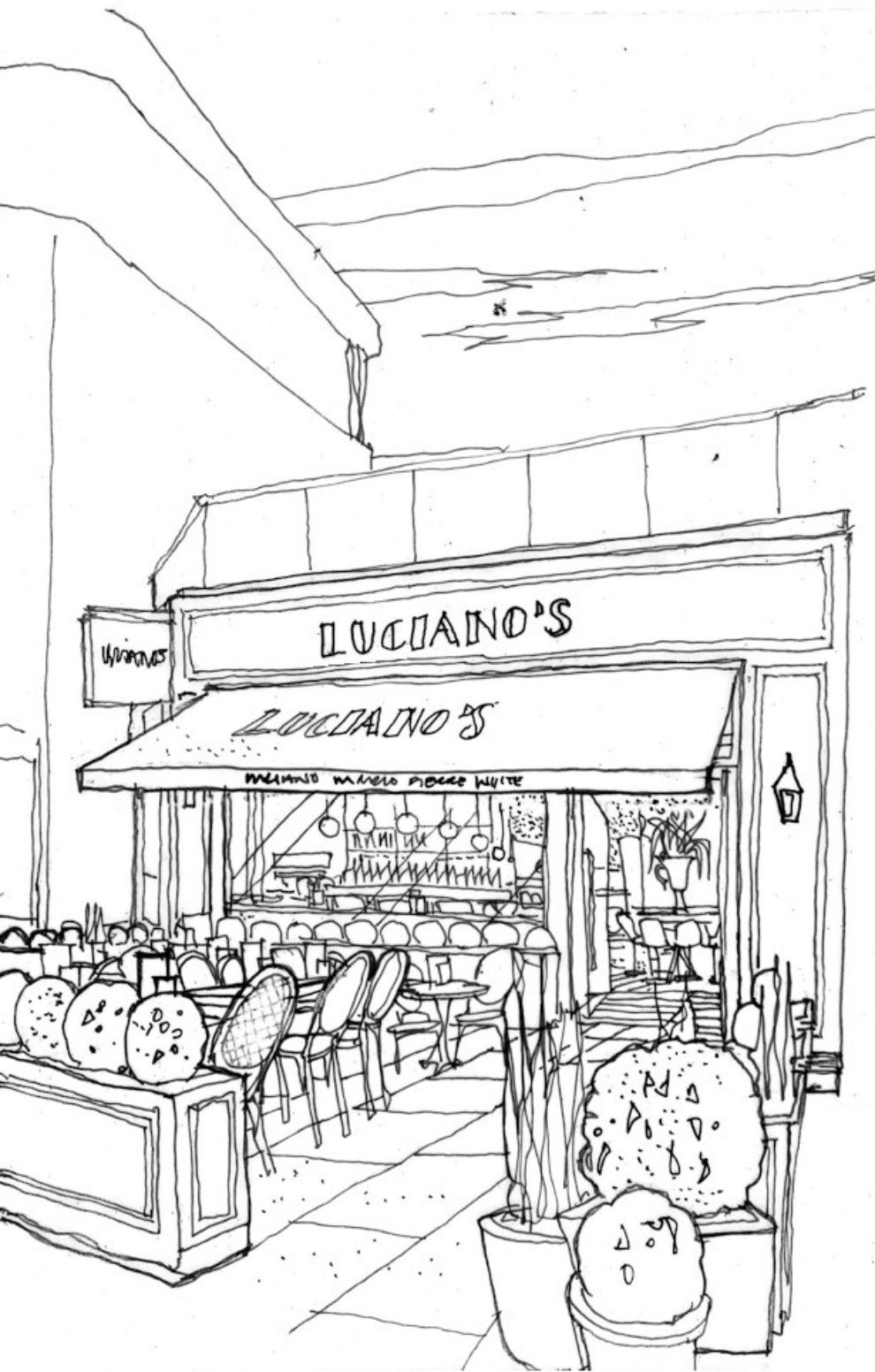 An artist's impression of Luciano’s