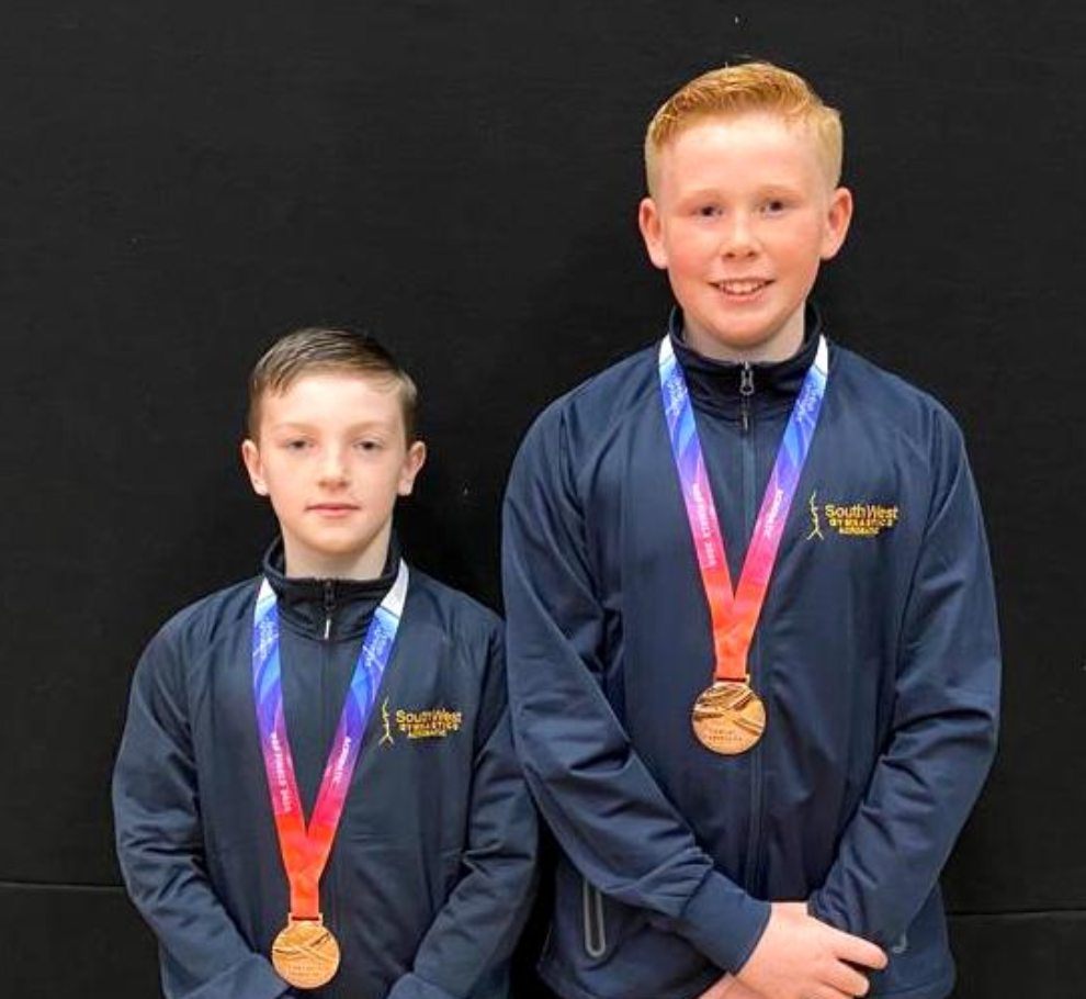 Tom and Clarke Three medals for Honiton gymnasts at national acrobatic finals Tom and Clarke Three medals for Honiton gymnasts at national acrobatic finals