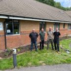 Gary, Kevin, Neil and Russell at Ottery St Mary Hospital